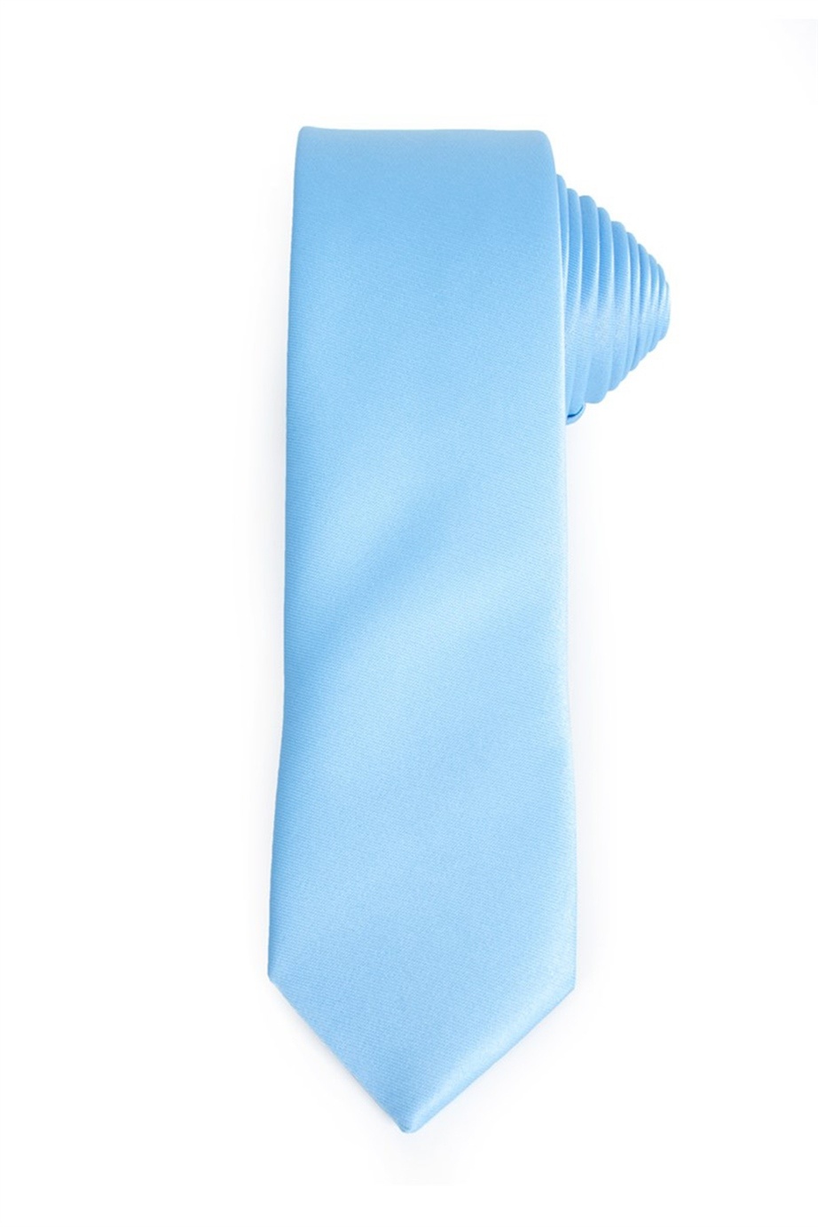 Világoskék színű vékony nyakkendő