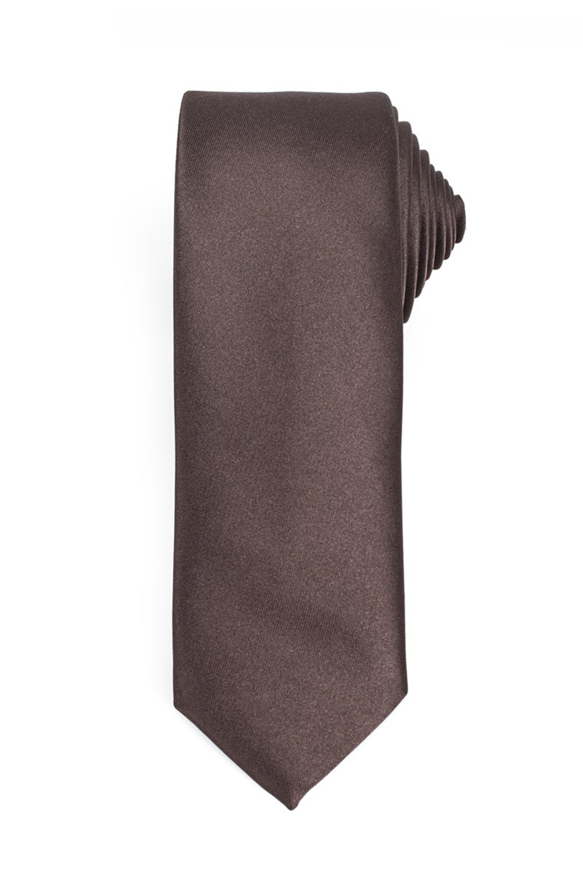 Barna színű vékony nyakkendő