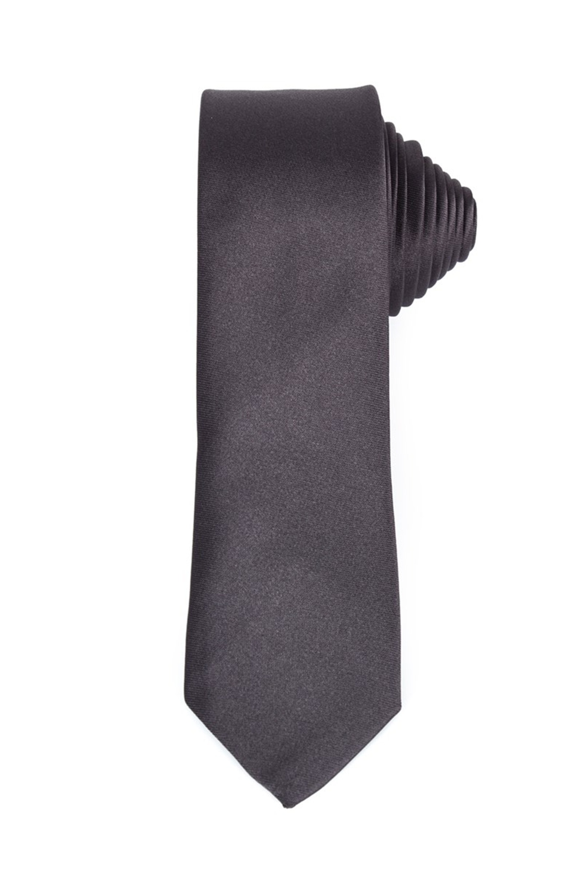 Sötétszürke színű vékony nyakkendő