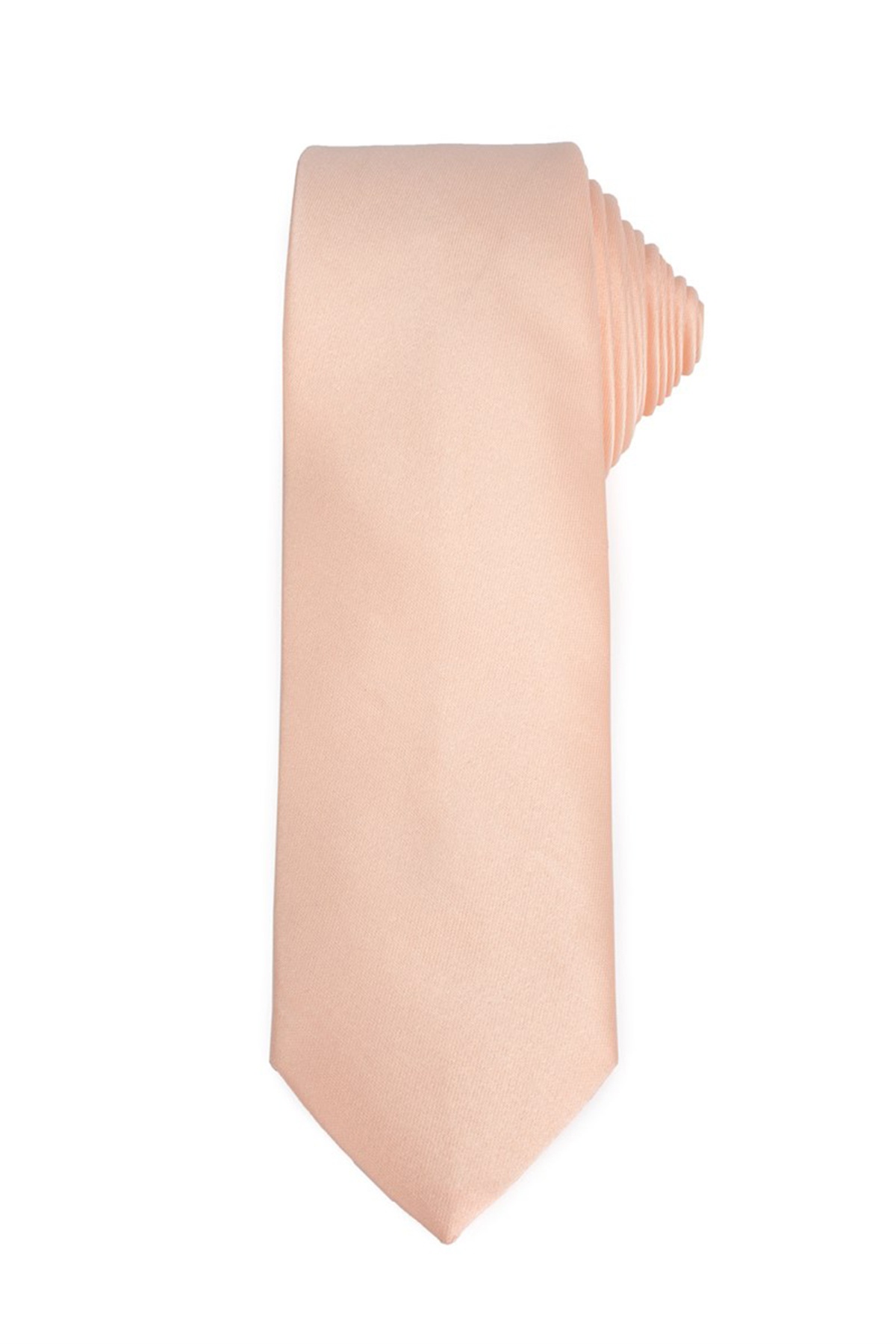 Lazacrózsaszín színű vékony nyakkendő