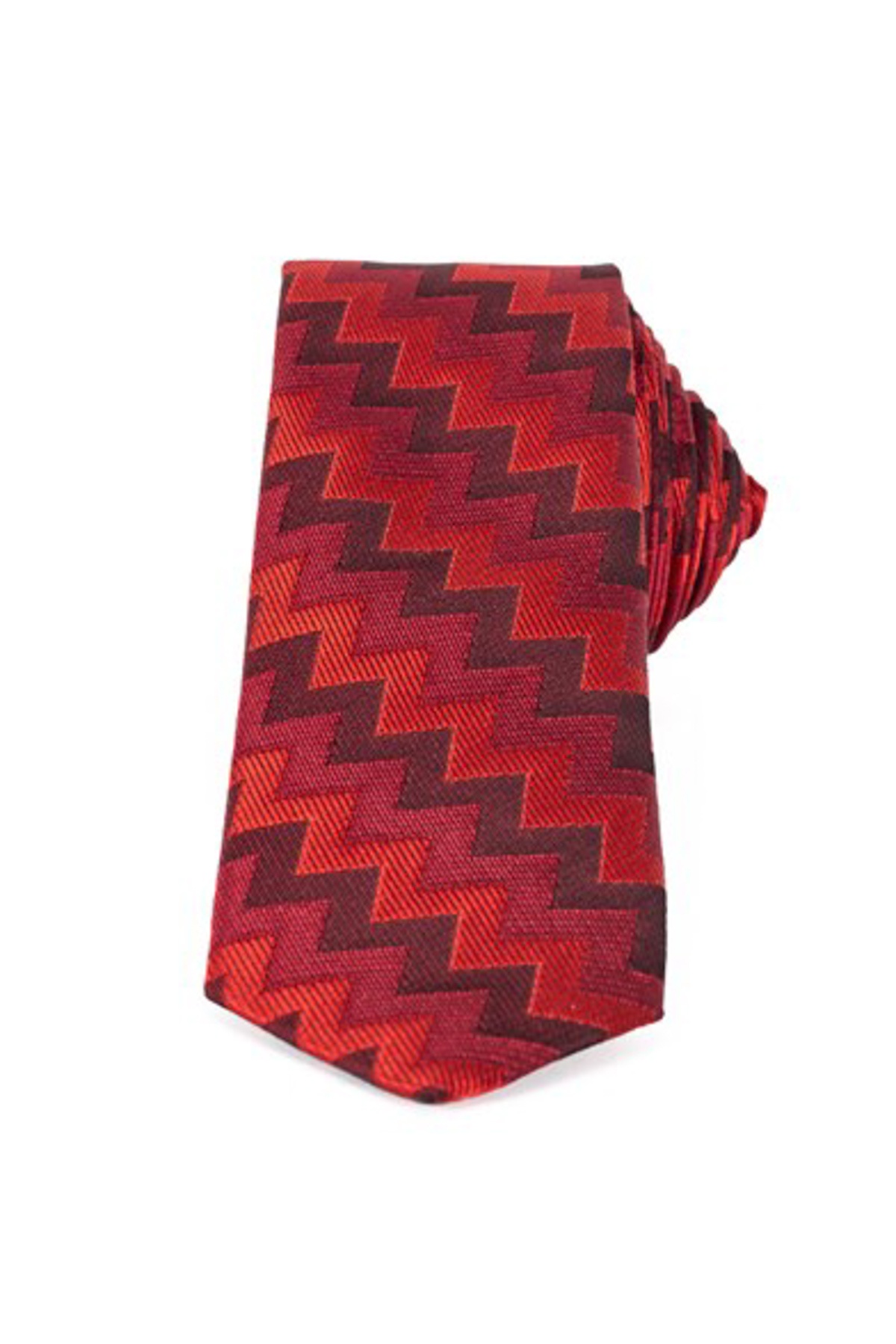 Bordó színű mintás vékony nyakkendő