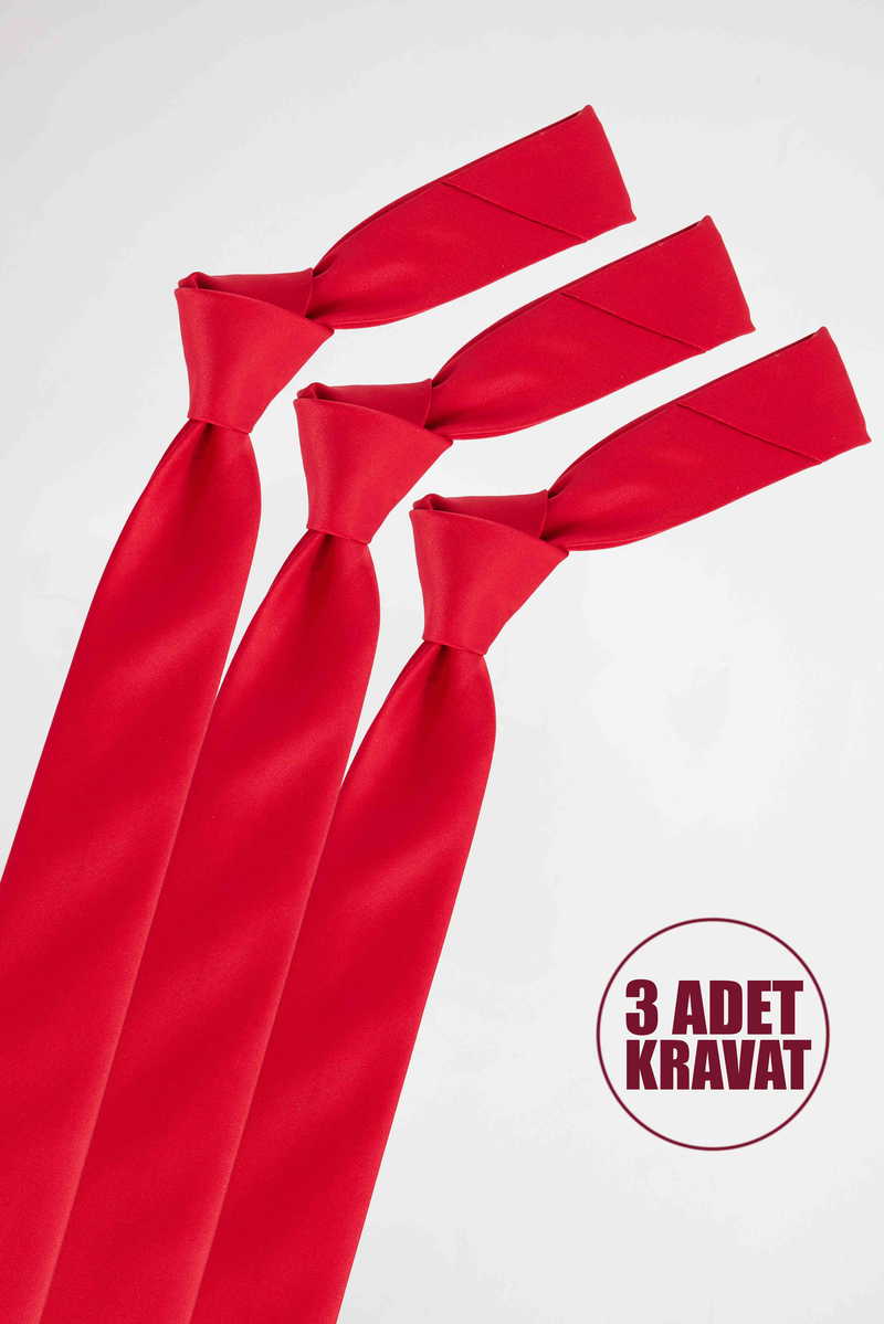 Plain Red Tie