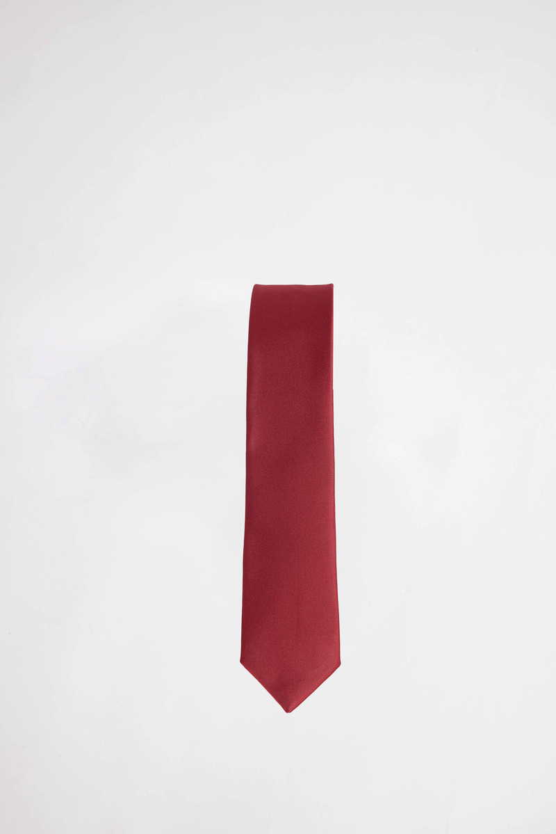 Plain Claret Red Tie Plain Claret Red Tie