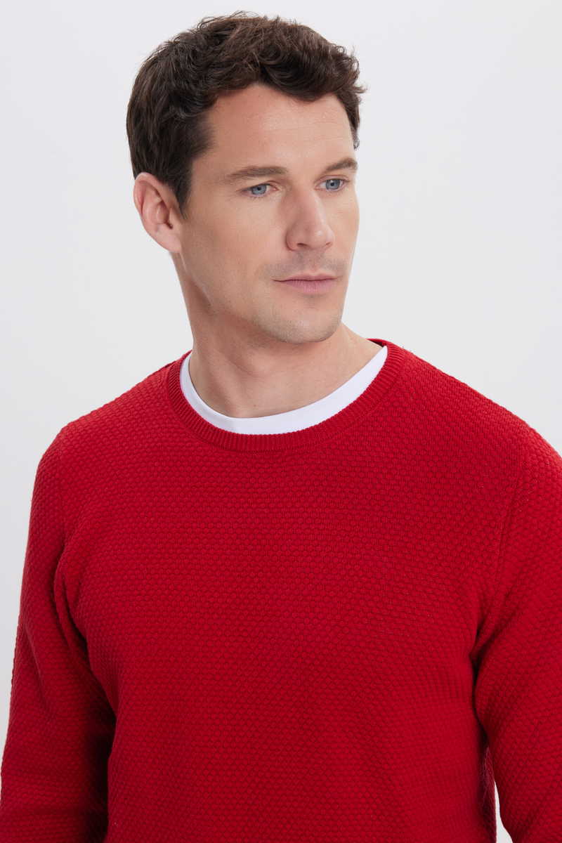 Sa šarom Crvena Džemper