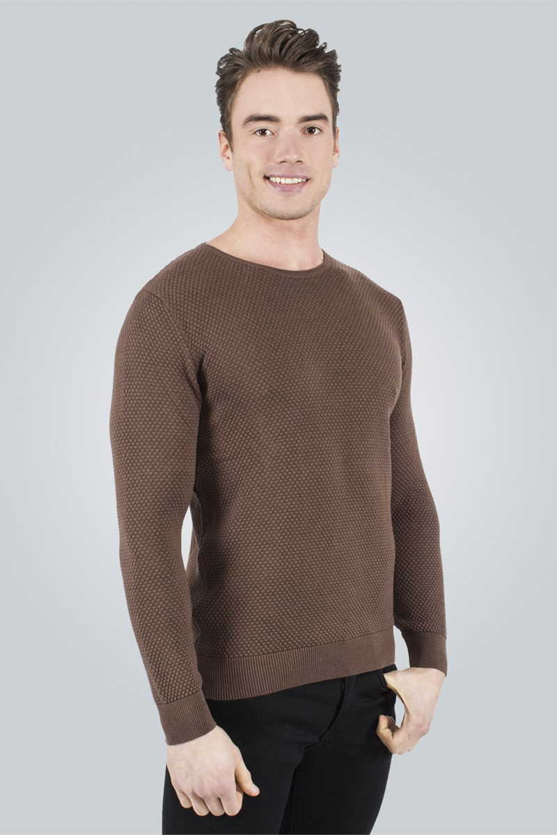 Sa šarom Braon Džemper Sa šarom Braon Džemper