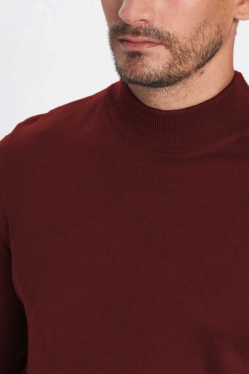 Običan Bordo Džemper Običan Bordo Džemper