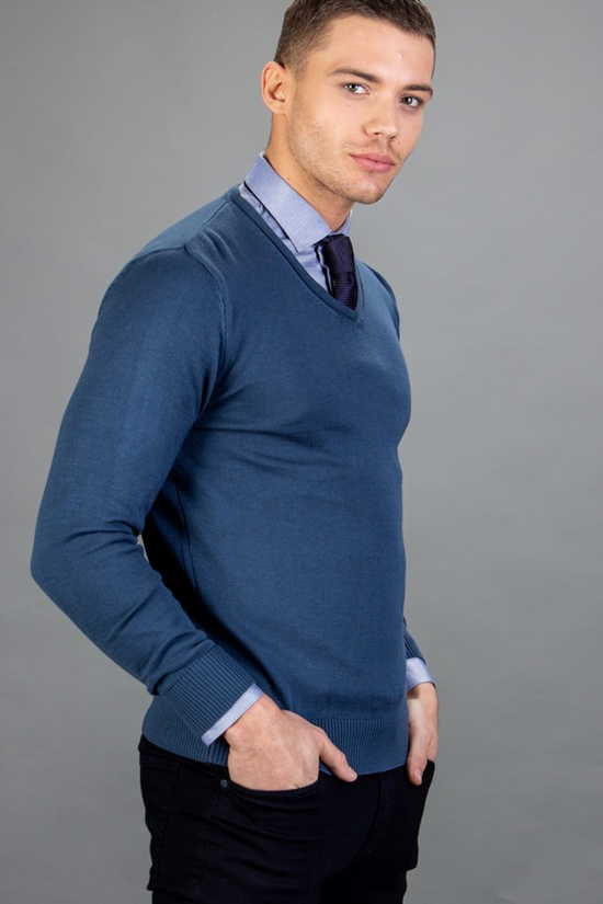 Slim fit džemper Slim fit džemper