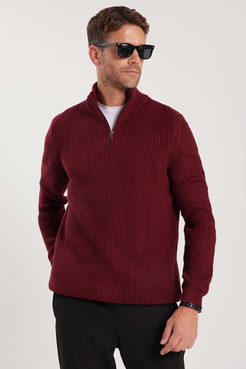 Slim Fit-Strukirana Džemper Slim Fit-Strukirana Džemper