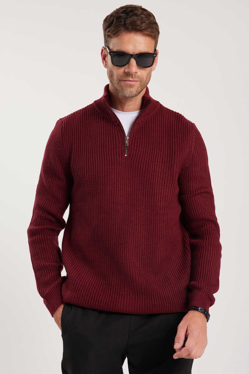 Slim Fit-Strukirana Džemper Slim Fit-Strukirana Džemper