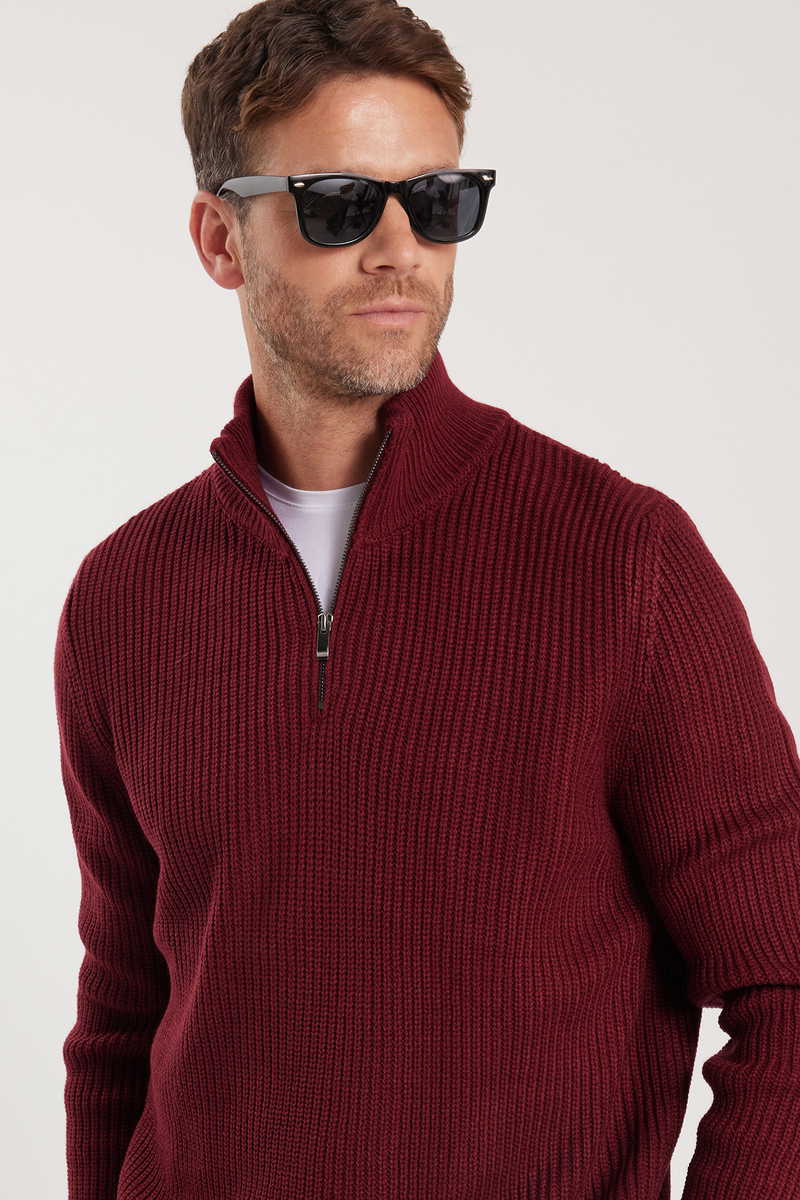 Slim Fit-Strukirana Džemper Slim Fit-Strukirana Džemper