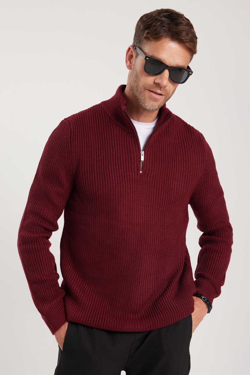 Slim Fit-Strukirana Džemper Slim Fit-Strukirana Džemper