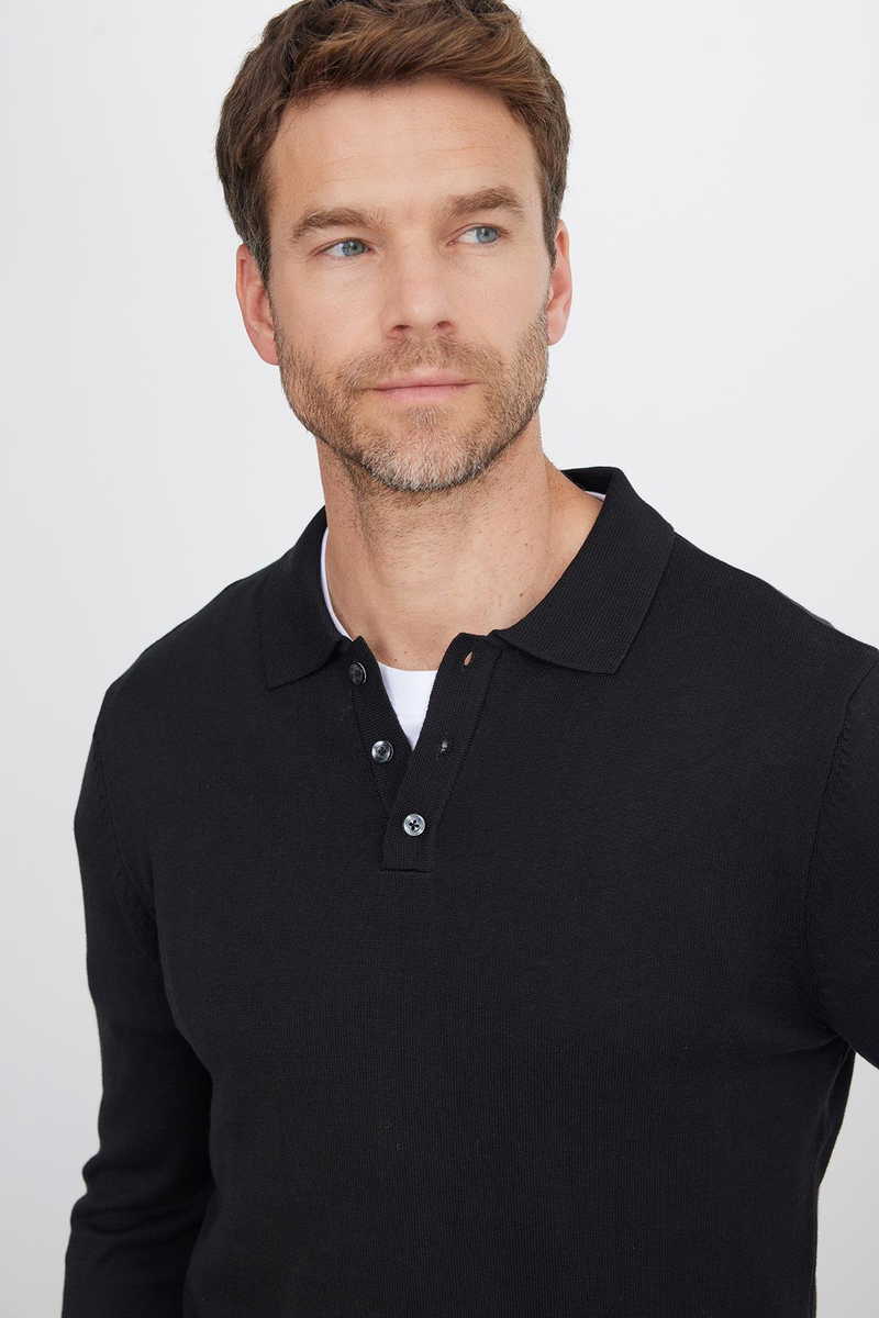 Jednobojni Crna Džemper