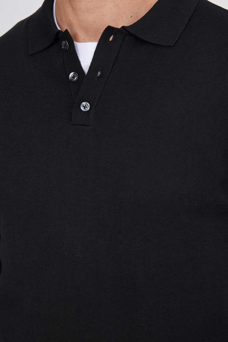 Jednobojni Crna Džemper