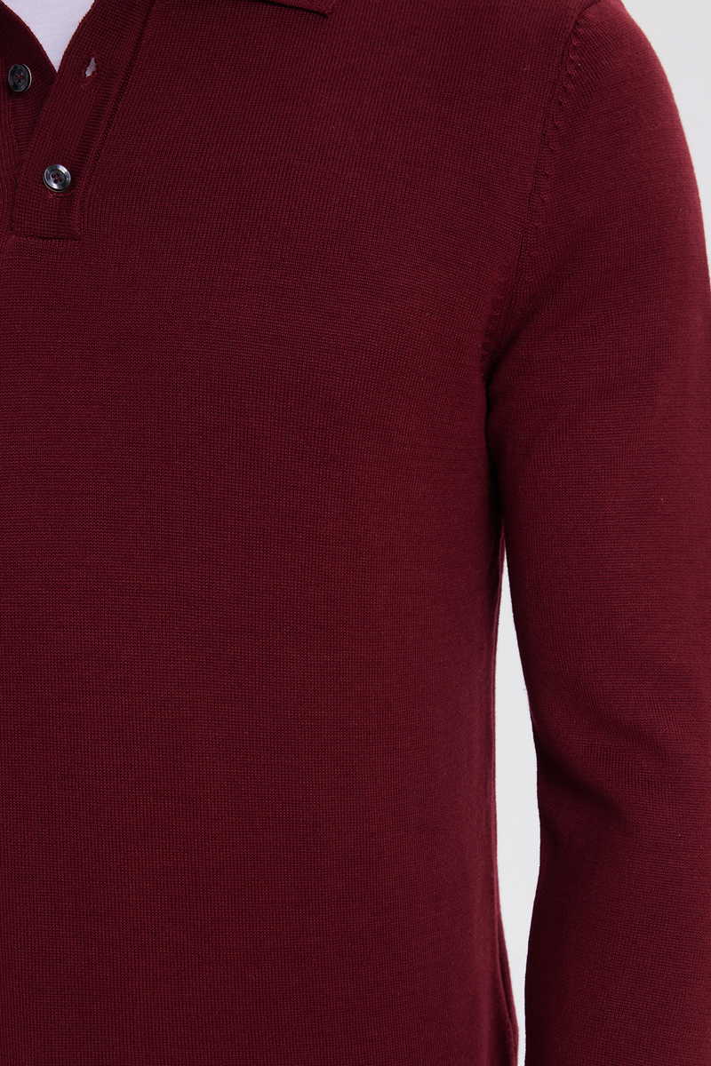Plain Claret Red Sweater Plain Claret Red Sweater