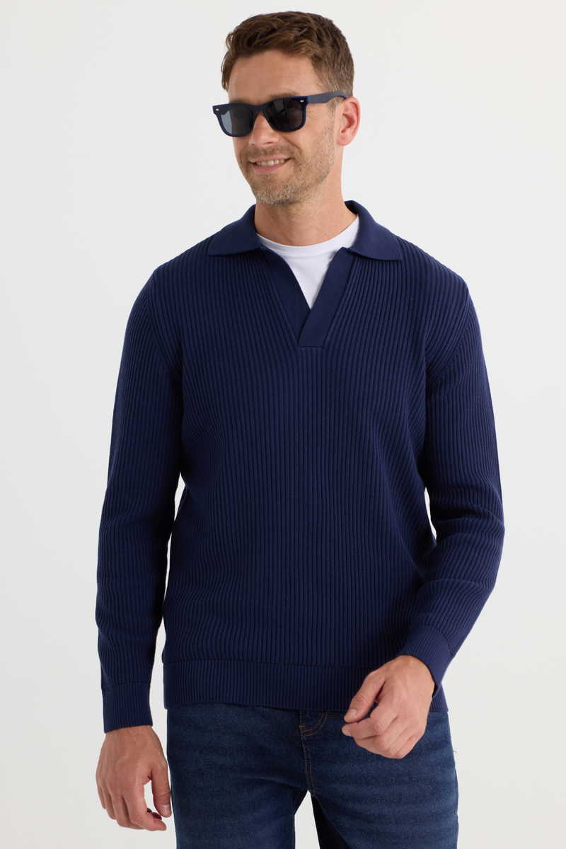 Plain Navy Blue Sweater