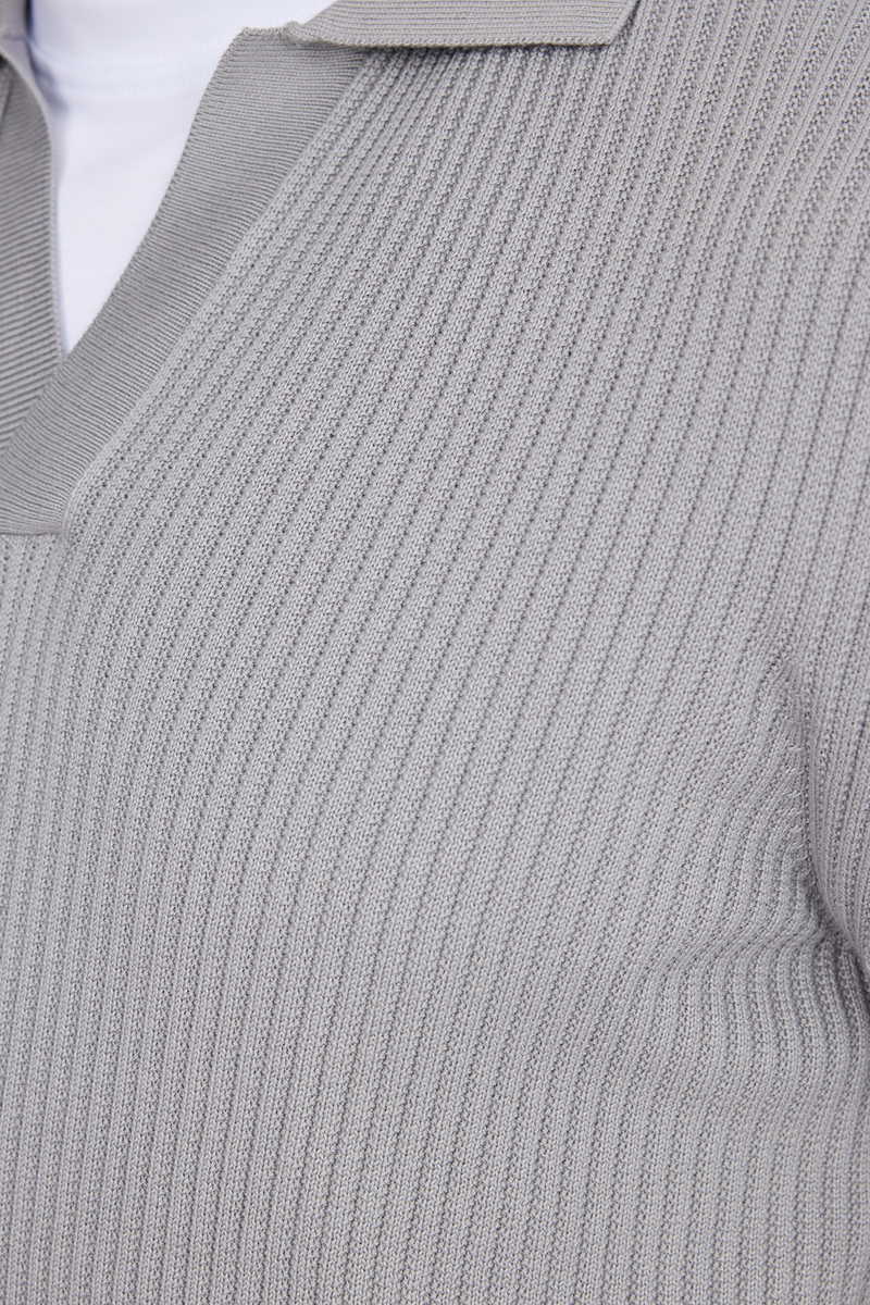 Jednobojni Siva Džemper