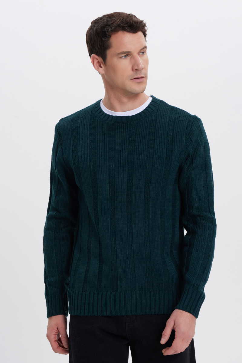 Plain Green Sweater