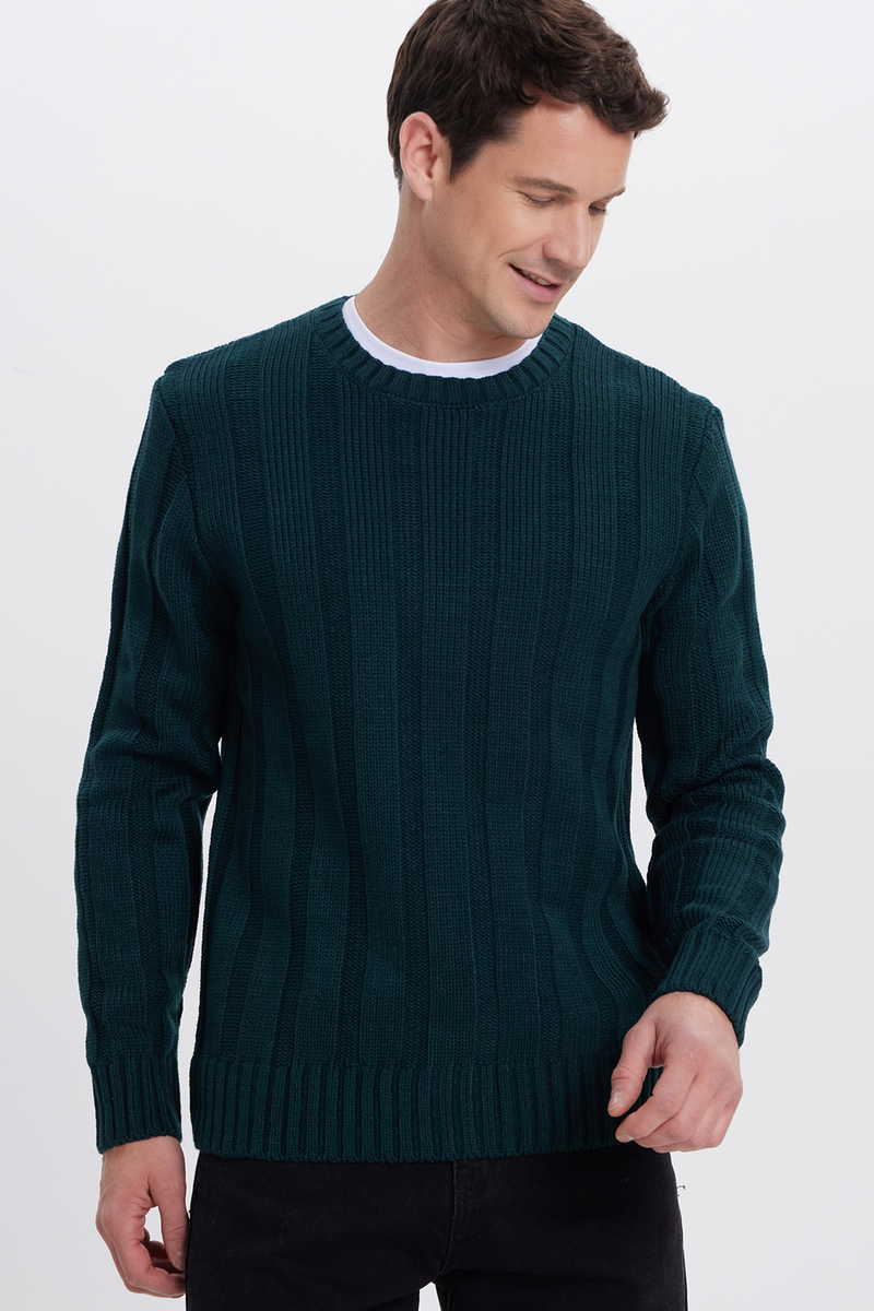 Plain Green Sweater