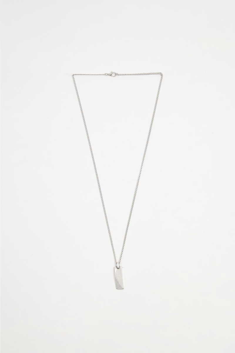 Jednobojni Srebrna Ogrlica