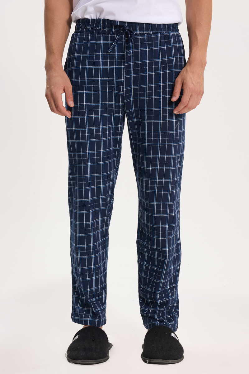 Checked Navy Blue 