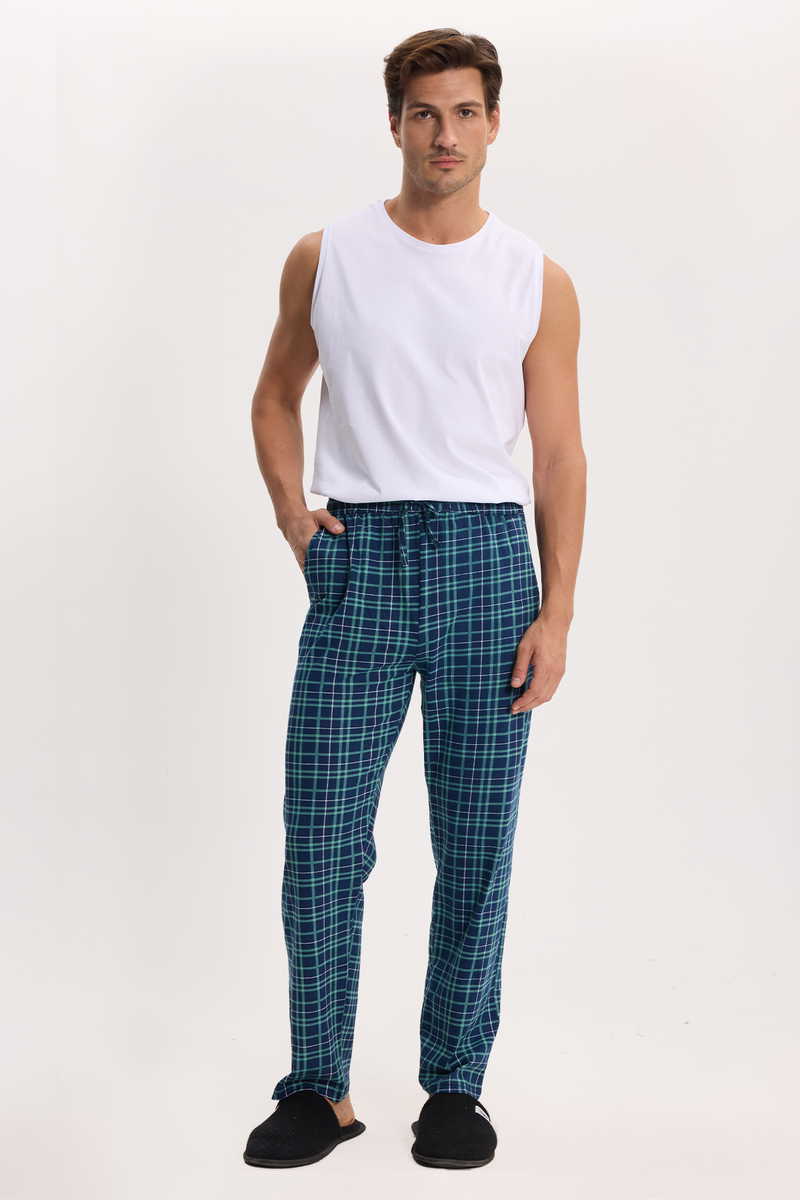 Checked Navy Blue 