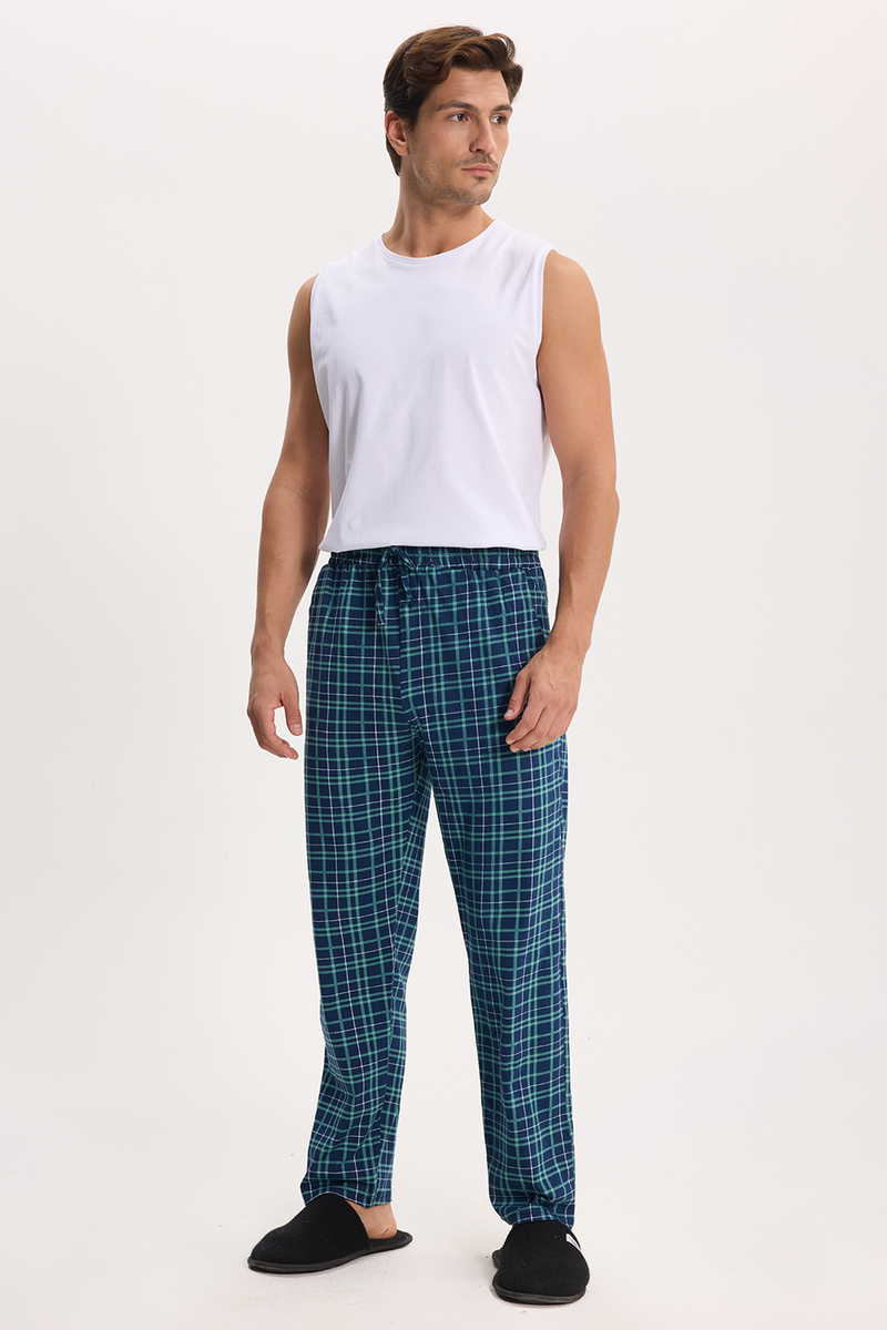 Checked Navy Blue 