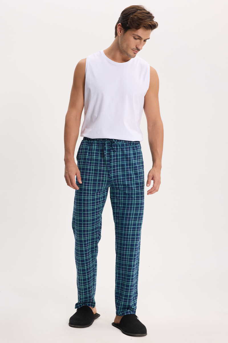 Checked Navy Blue 