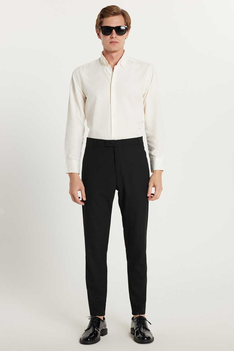 Slim Fit-Strukirana Slim Fit-Strukirana