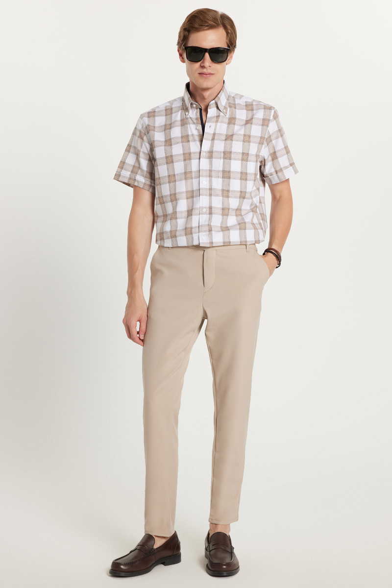 Slim Fit-Strukirana Slim Fit-Strukirana