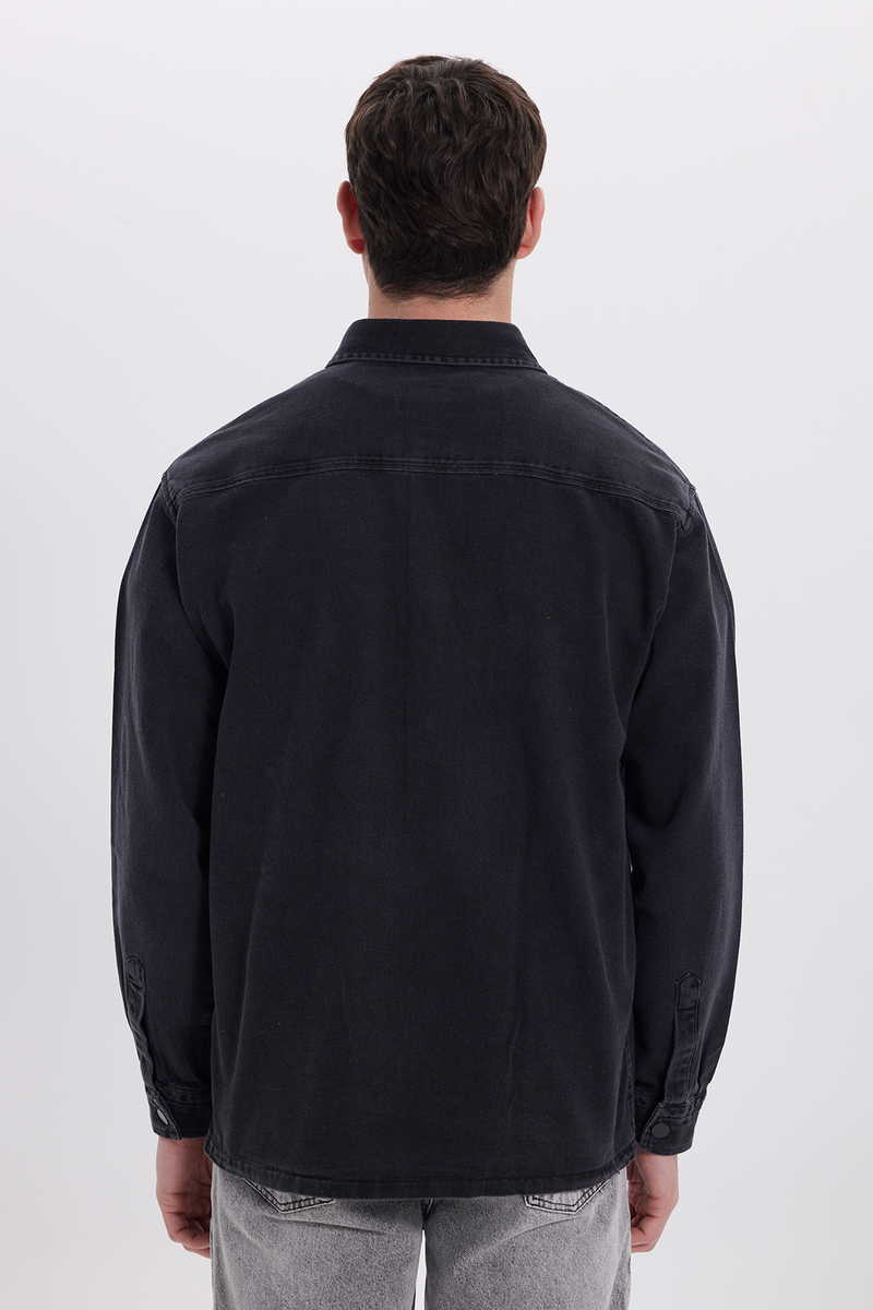 Egyszínű Fekete Ing