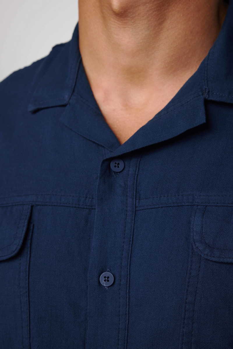 Plain Navy Blue Shirt