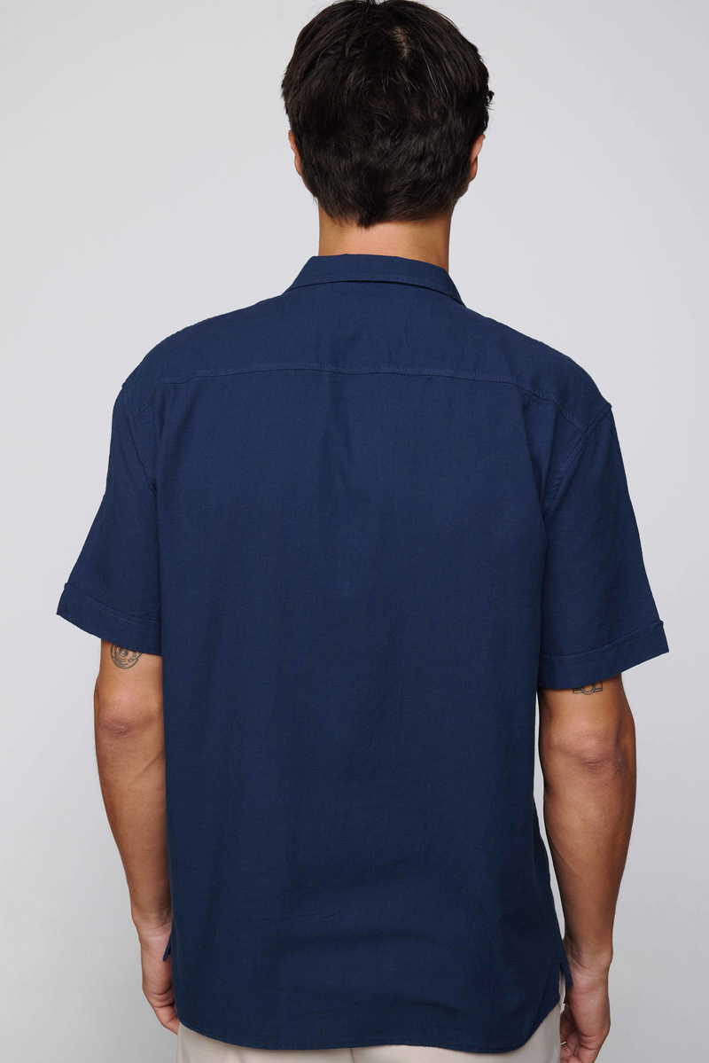 Plain Navy Blue Shirt