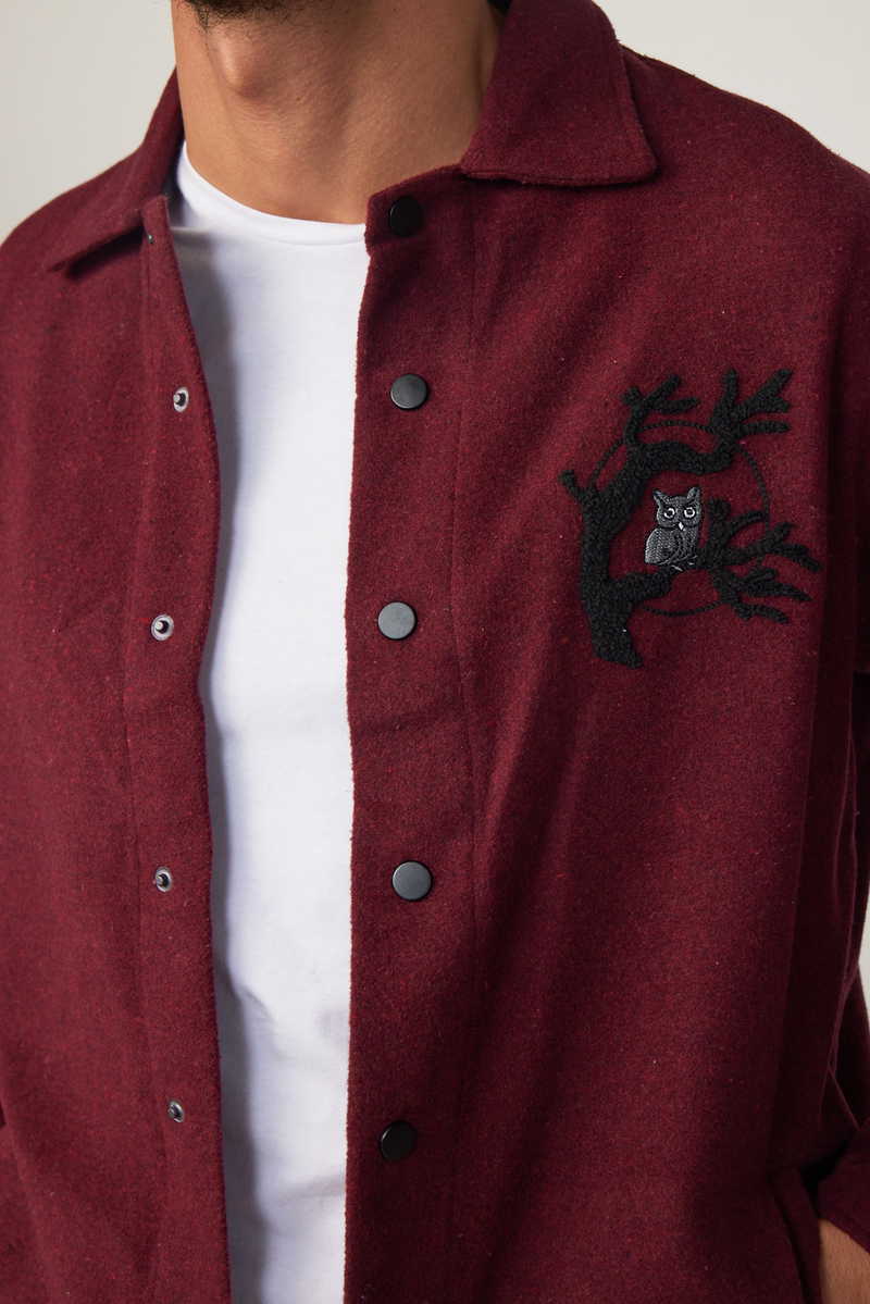 Plain Claret Red Shirt