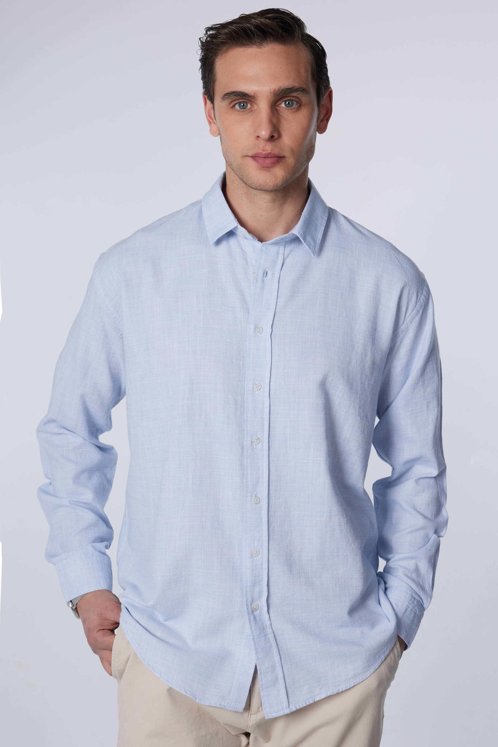 Plain Blue Shirt