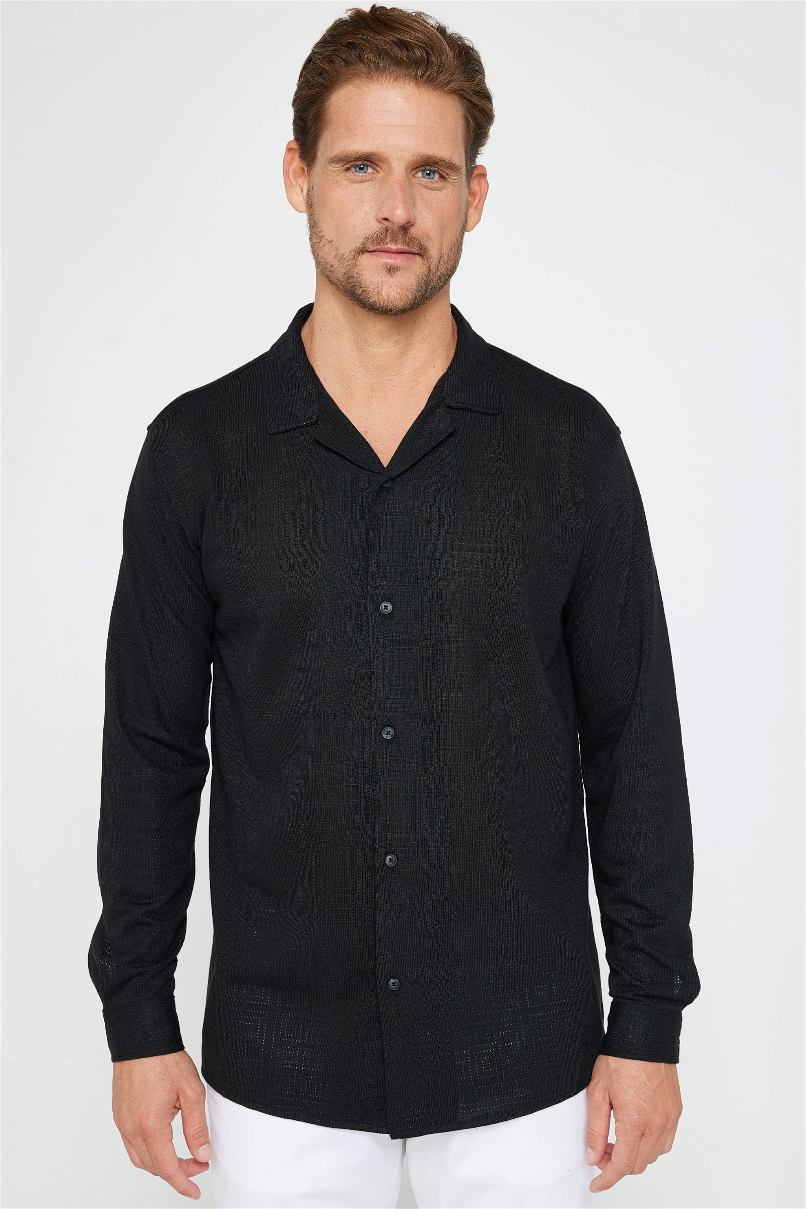 Knitted Black Shirt