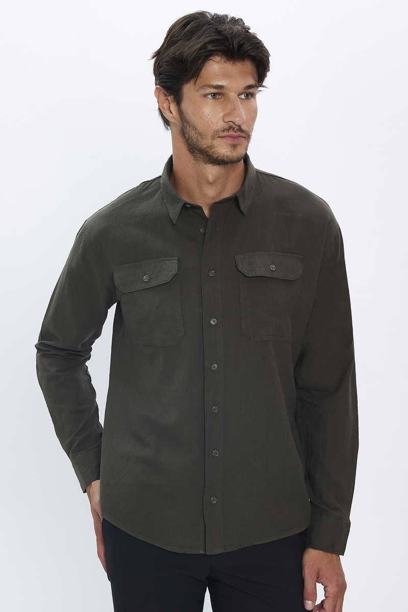 Plain Khaki Shirt