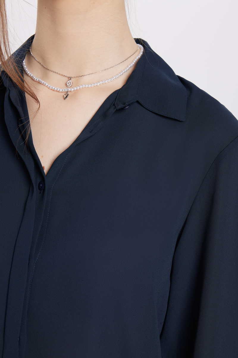 Plain Navy Blue Shirt