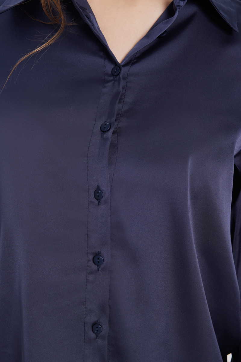 Plain Navy Blue Shirt