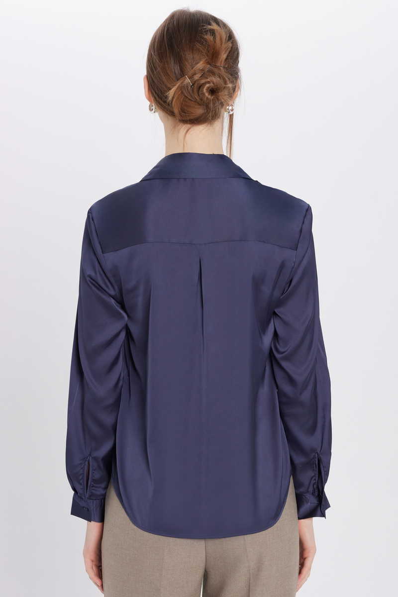 Plain Navy Blue Shirt