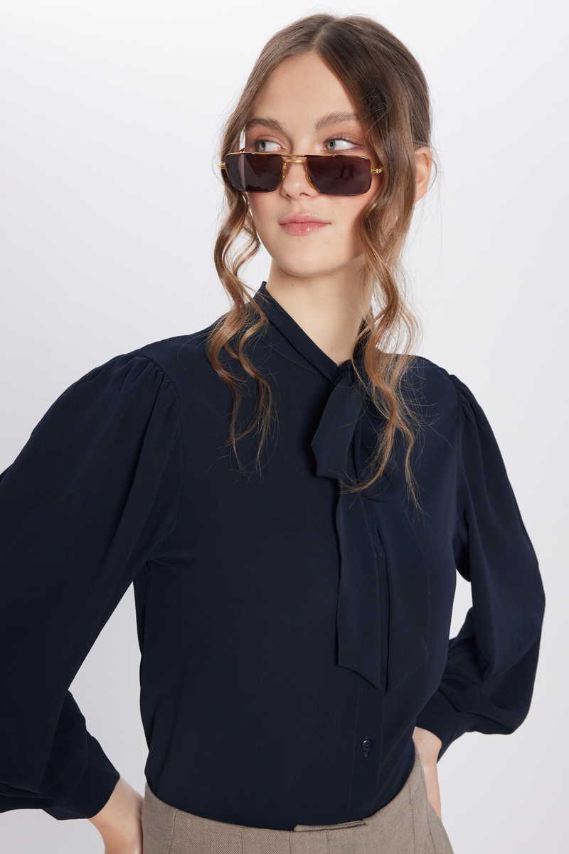 Plain Navy Blue Shirt