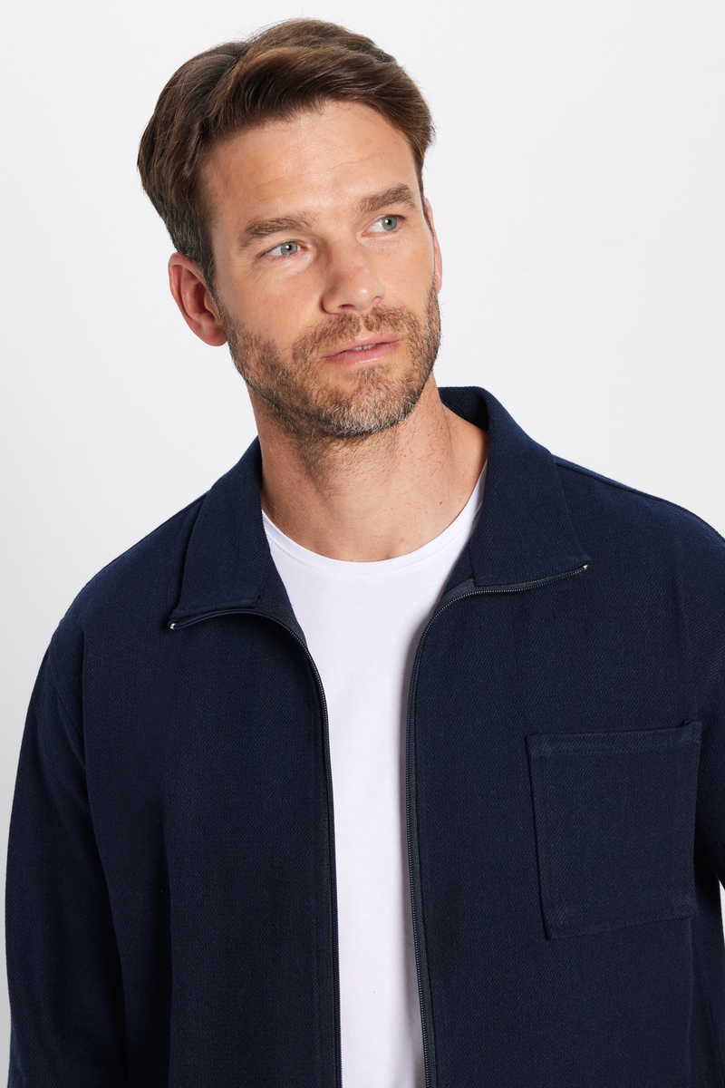 Plain Navy Blue Shirt