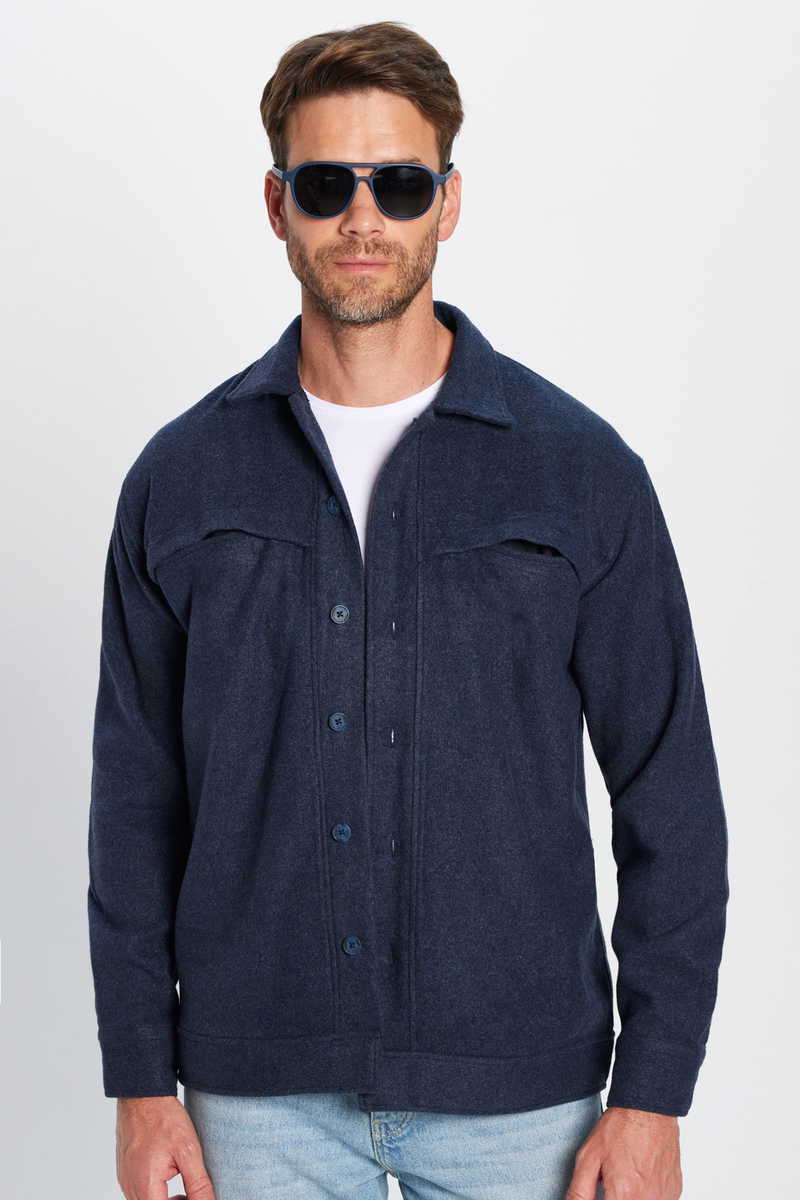 Plain Indigo Shirt