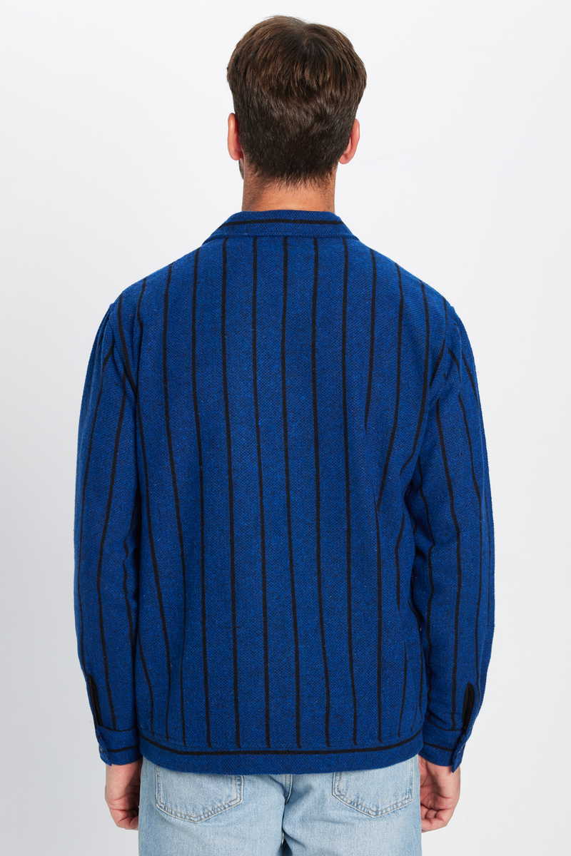 Striped Sax Blue Shirt