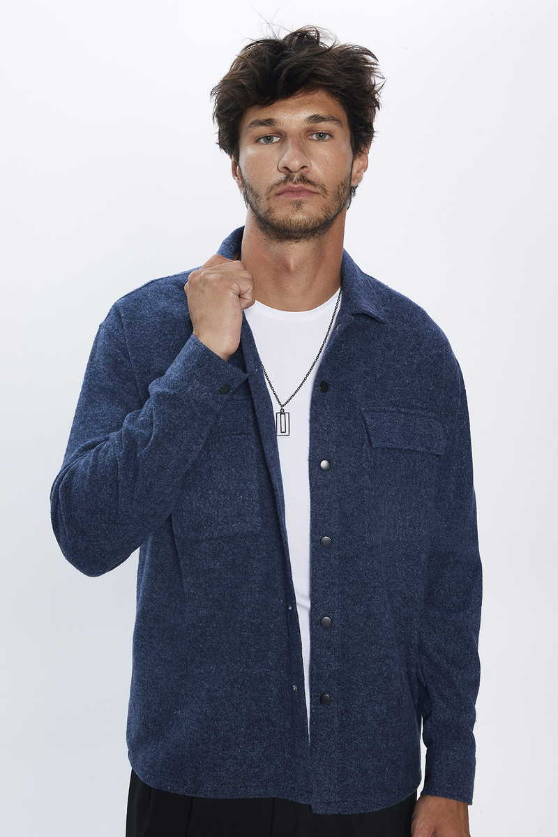 Plain Indigo Shirt