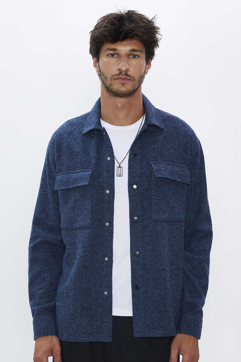 Plain Indigo Shirt