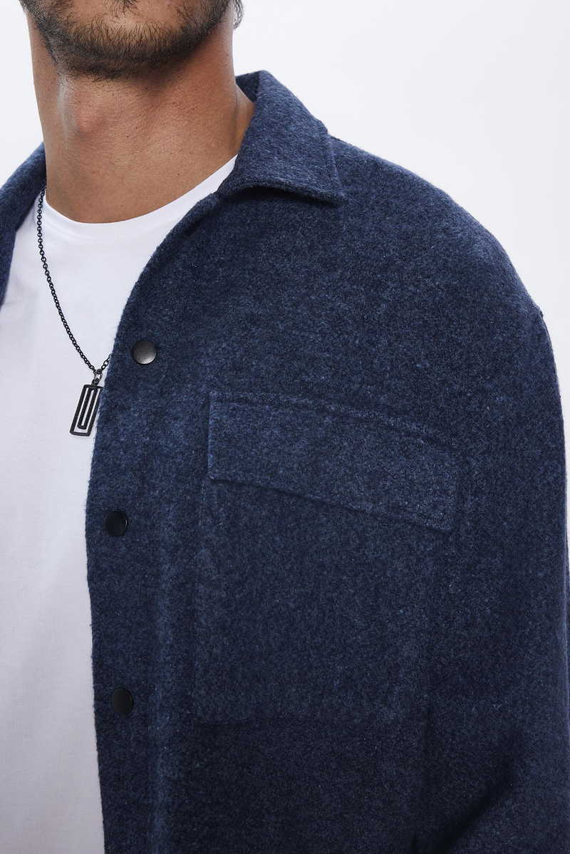 Plain Indigo Shirt