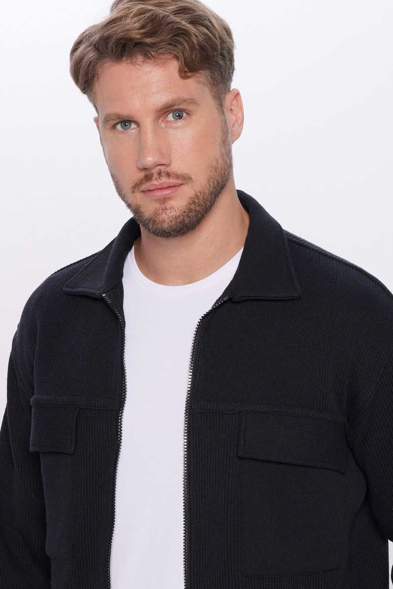 Knitted Black Shirt