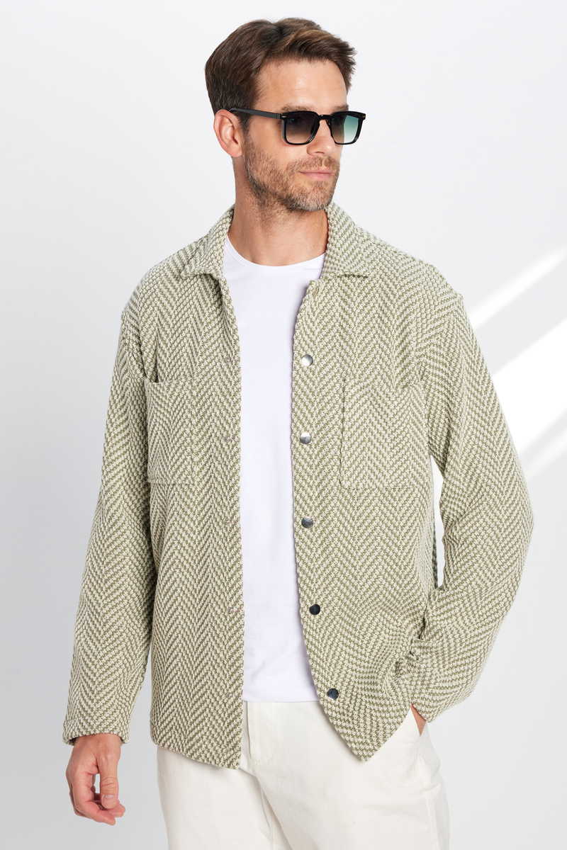 Knitted Khaki Shirt Knitted Khaki Shirt