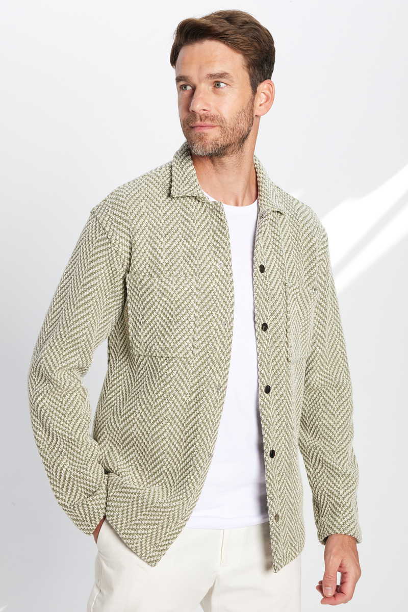 Knitted Khaki Shirt Knitted Khaki Shirt