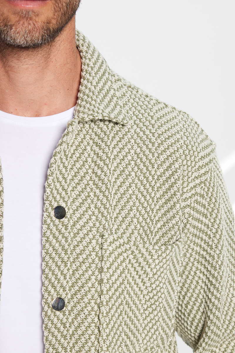 Knitted Khaki Shirt Knitted Khaki Shirt